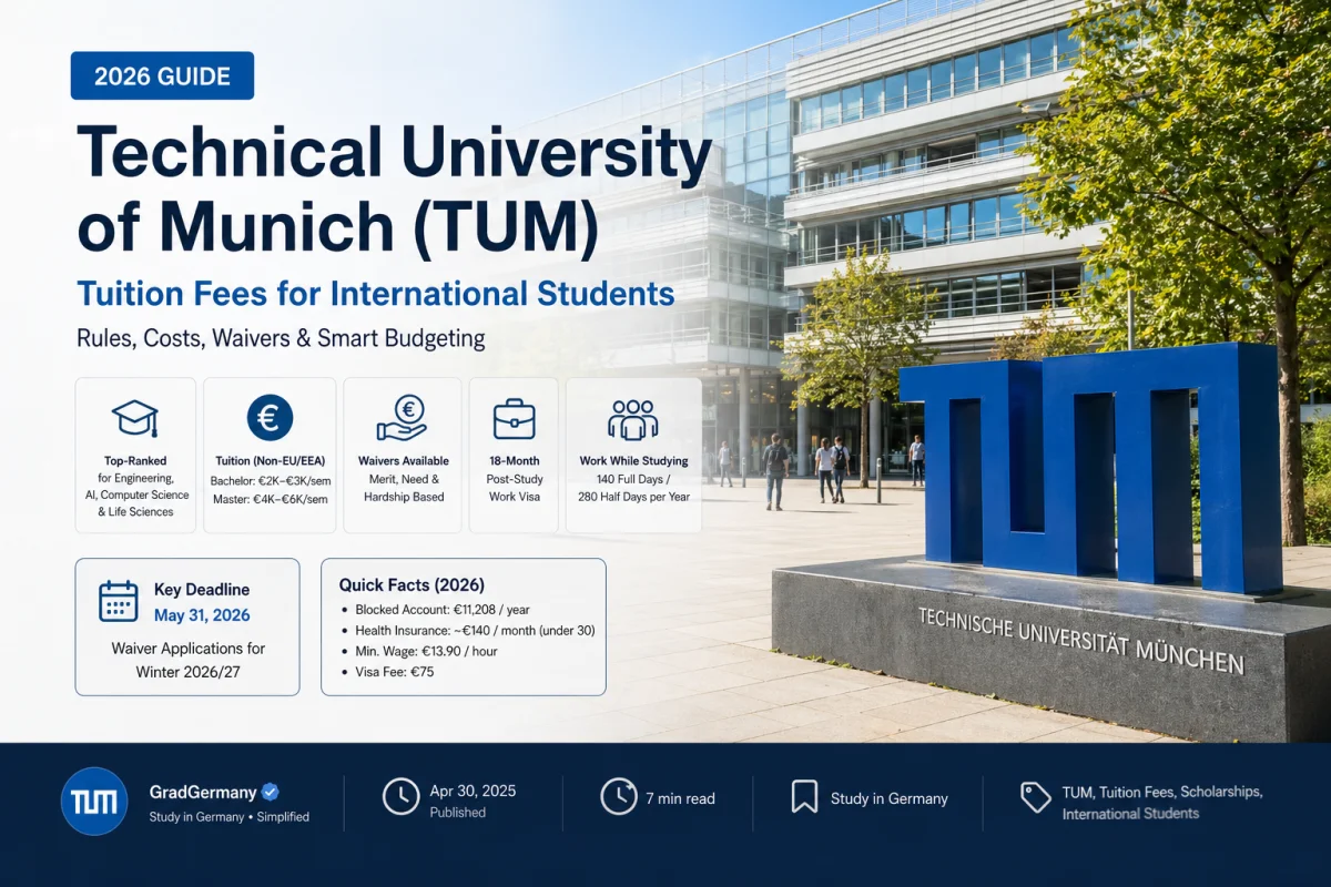 Studying STEM at TUM Germany: Tuition-Free Options, English Programs & Admission Guide